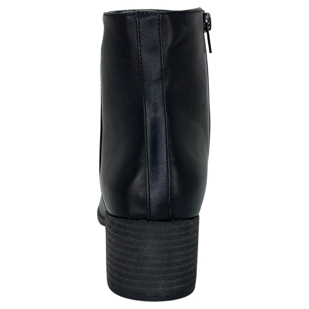 SOUL Naturalizer Rose Black Faux Leather Womens Ankle Boots Size 8.5M - Picture 6 of 13